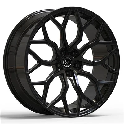 Audi E-tron GT 21 Custom Fälgar Gloss Black 5x130 Bolt Mönster