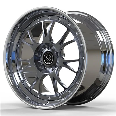 Chrome Barrel And Grey Disc 19x8.5 och 19x9.5 2 smidda hjul för Alfa Romeo Giulia 2.0 År 2017