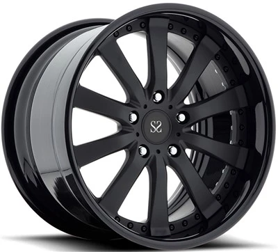 Glanssvarta anpassade legeringsfälgar 22 för Range Rover / 22 tums 2-delade smidda legeringsfälgar 6x139,7