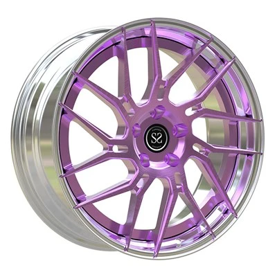 Universalfälgar Custom 2-PC Smidd Borstad Lila För AMG C43
