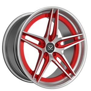 Smidda hjul 2 färg aluminium anpassade fälgar