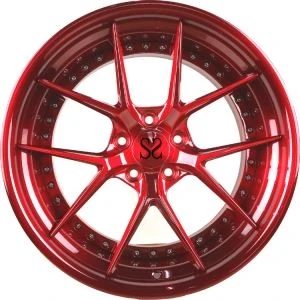 Nya Design Flame Red 6061-T6 2 Piece Smidda Hjul