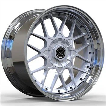 Svart borste 2-delade smidda hjul Aluminiumfälgar för Ranger Rover Land Cruiser Dodge Wrangler