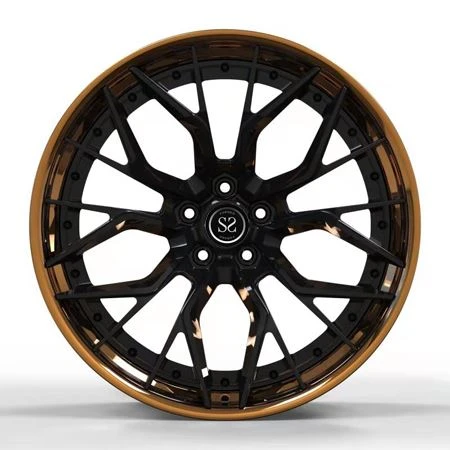 Polished Bronze 20x11 Rims For M6 2-piece Forged Aluminum Wheel Blanks