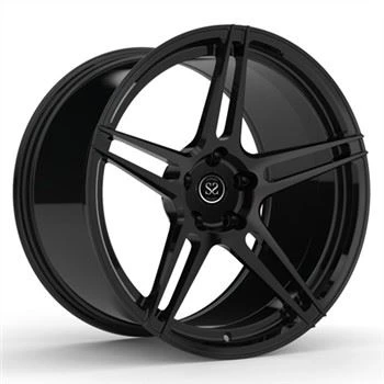 1-delad anpassad 5x114,3 Hyper Black för Mustang GT fälgar 19 tum monoblock lättmetallsmidda hjul