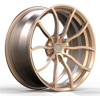 20X9 Guldmålad Ett stycke smidda fälgar för BMW 520d F10 2014 Bil AluminiumLegering Anpassade Monoblock Hjul